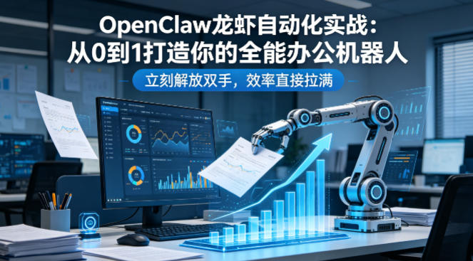 OpenClaw龙虾自动化实战：从0到1打造你的全能办公机器人，立刻解放双手，效率直接拉满-速聚网